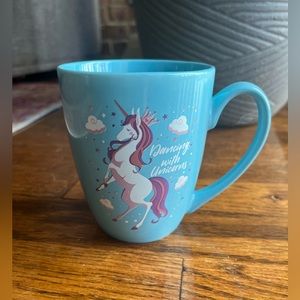 NWOT Blue Unicorn Mug